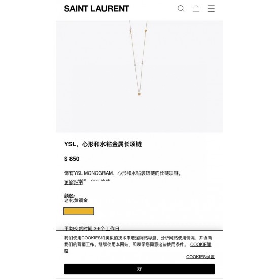 YSL Jewelry Necklace