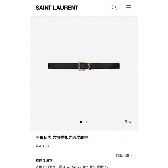 YSL Belts
 Top Quality