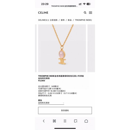 Celine Jewelry Necklace