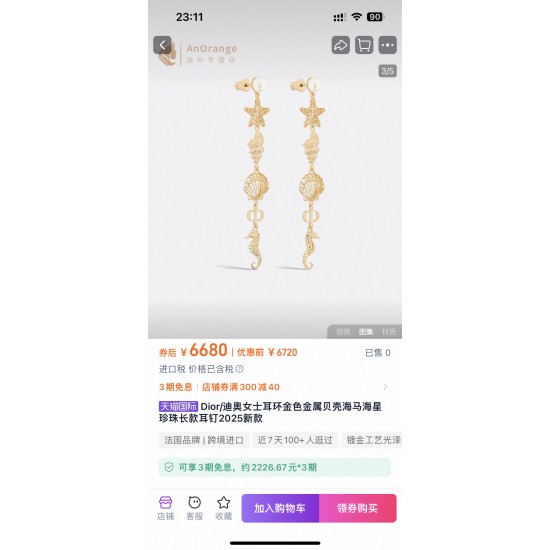 Dior Jewelry Earrings